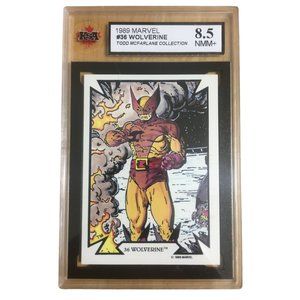 Wolverine 1989 Marvel The Todd McFarlane Collection Card #36 ksa 8.5 NMM